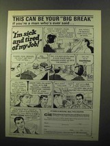 1970 Cleveland Institute of Electronics Ad - Big Break - £15.16 GBP