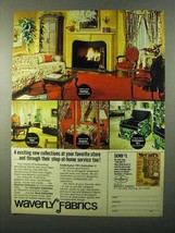 1971 Waverly Fabrics Ad - 4 Exciting New Collections - £14.56 GBP