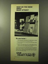 1970 Heart Fund Ad - Do You Know About Heart Attack - £14.87 GBP