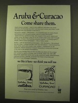 1970 Holiday Inn Ad - Aruba &amp; Curacao - £13.80 GBP