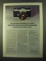 1970 Honeywell Pentax Spotmatic Camera Ad - Guesswork - £14.78 GBP