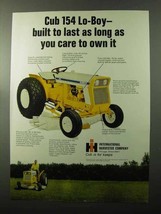 1970 International Harvester Cub 154 Lo-Boy Tractor Ad - $18.49