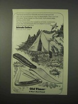 1975 Schrade Old Timer Knives Ad - £14.48 GBP