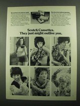1976 3M Scotch Cassettes Ad - Might Outlive You - $18.49