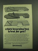 1976 Browning Sleeping Bag Ad - Eldorado Expedition - $18.49