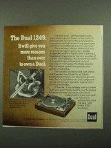 1976 Dual 1249 Turntable Ad - Give You More Reasons - $18.49