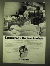 1970 KitchenAid Dishwasher Ad - Experience is Best - $18.49