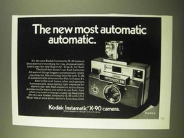 1970 Kodak Instamatic X-90 Camera Ad - Automatic - £14.60 GBP
