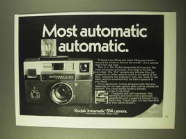 1970 Kodak Instamatic 814 Camera Ad - Most Automatic - £14.60 GBP