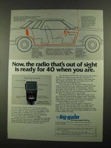 1976 Hy-Gain 9 Model 2679 CB Radio Ad - Ready for 40 - $18.49