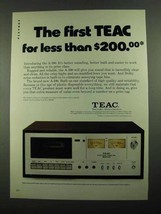 1976 Teac A-100 Cassette Deck Ad - First For Less - $18.49