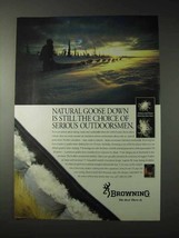 1990 Browning Down Clothing Ad - Natural Goose Down - £14.78 GBP