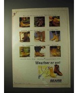 1990 Sears DieHard and Wolverine Boots Ad - £14.76 GBP