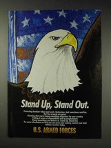 1991 U.S. Armed Forces Ad - Stand Up, Stand Out - £14.65 GBP