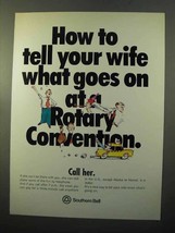 1970 Southern Bell Telephone Ad - Tell Your Wife - £14.44 GBP