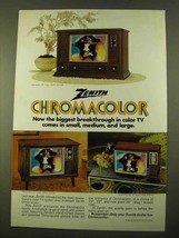 1970 Zenith TV Ad - Palma, Boyden, The Eddington - $18.49