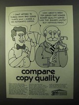1971 3M Copiers Ad - Compare Copy Quality - $18.49