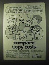 1971 3M Copiers Ad - Compare Copy Costs - $18.49