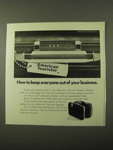 1971 American Tourister DeLuxe Attache Ad - Keep Out - £14.77 GBP