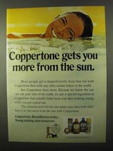 1971 Coppertone Suntan Lotion Ad - More From the Sun - £14.77 GBP