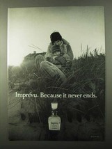 1971 Coty Imprevu Perfume Ad - Because it Never Ends - $18.49