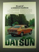 1971 Datsun 1200 Sport Coupe Ad - Miniature Musclecar - £14.60 GBP