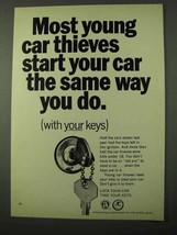 1971 Department of Justice Ad - Young Car Thieves - £14.46 GBP