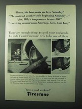 1971 Firestone Sup-R-Belt Tires Ad - Boss Wants Me - $18.49