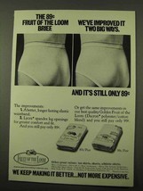 1971 Fruit of the Loom Briefs Ad - Improved It - £14.78 GBP