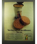 1971 Gaines-Burgers Dog Food Ad - Tell the Difference - £14.78 GBP