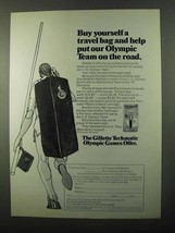 1971 Gillette Techmatic Razor Ad - Our Olympic Team - $18.49