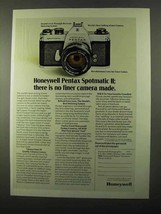 1971 Honeywell Pentax Spotmatic II Camera Ad - £14.78 GBP