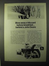 1971 John Deere Snow Blower Ad - Blow Away a Blizzard - £14.78 GBP