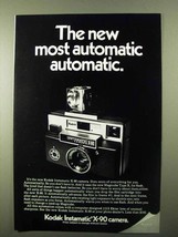 1971 Kodak Instamatic X-90 Camera Ad - Most Automatic - £14.53 GBP