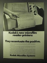 1971 Kodak Microfilm Systems Ad - Reader-Printers - $18.49