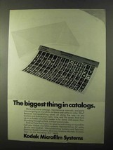 1971 Kodak Microfilm Systems Ad - Biggest in Catalogs - $18.49