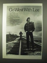 1971 Lee Riders Jeans Ad - Go West With Lee - $18.49
