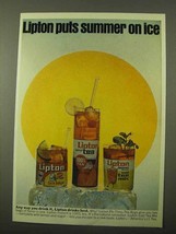 1971 Lipton Tea Ad - Summer on Ice - $18.49