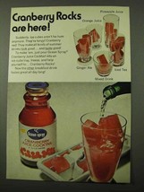 1971 Ocean Spray Cranberry Juice Cocktail Ad - Rocks - £14.57 GBP