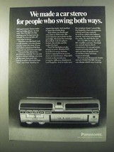1971 Panasonic CQ-909 Car Stereo Ad - Swing Both Ways - £14.85 GBP
