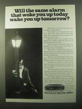 1971 Sony 3 Alarm Digimatic Clock Radio Ad - $18.49