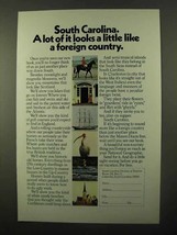 1971 South Carolina Tourism Ad - Like a Foreign Country - £14.78 GBP