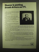 1971 State Farm Insurance ad - Drunk Drivers on TV - £14.62 GBP