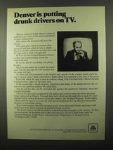 1971 State Farm Insurance ad - Drunk Drivers on TV - £13.82 GBP