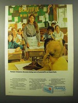 1971 Tampax Tampons Ad - Being Sure of Yourself - $18.49