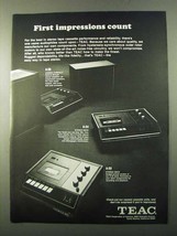 1971 TEAC A-25, A-24 and A-23 Stereo Tape Deck Ad - $18.49