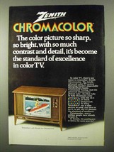 1971 Zenith TV Ad - Chromacolor - £13.89 GBP