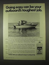 1974 Quaker State Motor Oil Ad - Outboard&#39;s Job - £14.61 GBP