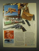 1974 Smith &amp; Wesson Handguns and Knives Ad - £14.74 GBP