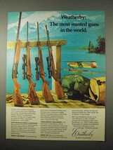 1974 Weatherby Ad - Centurion Shotgun, Mark V Magnum - £14.72 GBP